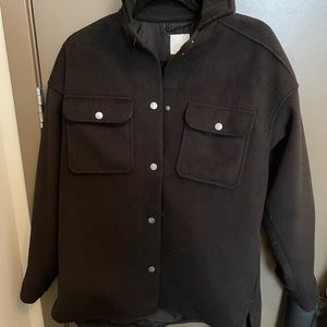 Black Oversized Shacket